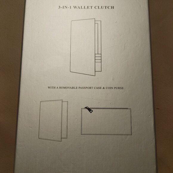 INC Microsuede Leopard Print Clutch Wallet Passport Zipper Case Zip Pouch - Picture 3 of 8